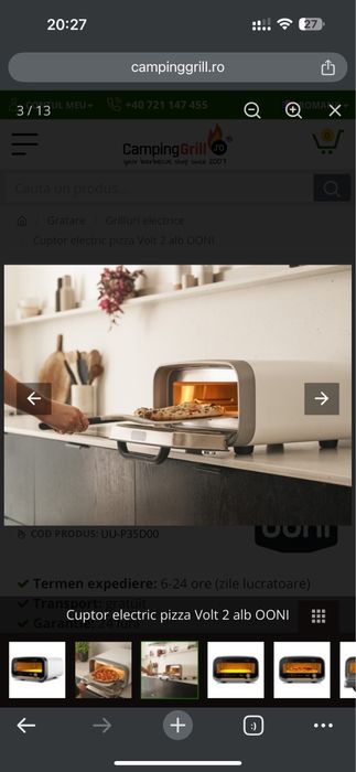 Cuptor de pizza Ooni Volt 2 NOU