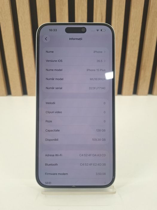 Iphone 15 Plus / 128GB / 87% BAT / #58996