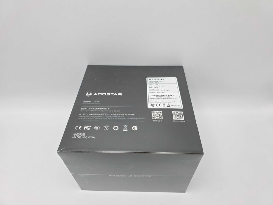 Mini PC Aoostar Maco Amd R7 PRO 6850H 24GB RAM LPDDR5 6400Mhz 1TB M.2 NVME SSD