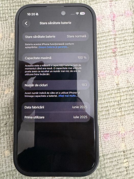 Iphone 16 pro garantie 07.2027