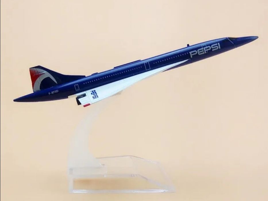 Macheta avion Concorde / metal / 15.5 / cadou