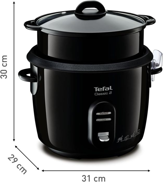 Оризовар Tefal RK103811, 600W, Капацитет 5 л, Функция за загряване, Готвене на пара
