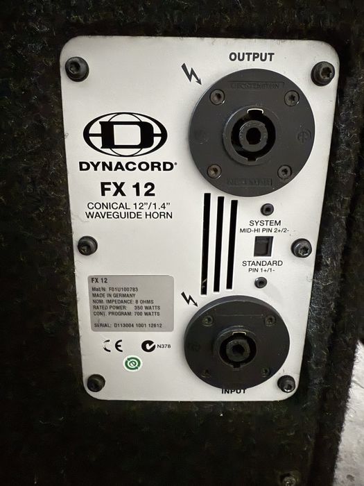 Vand boxe dynacord FX12 ( XA2 - D11 )