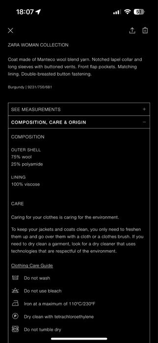 Дамско палто Zara