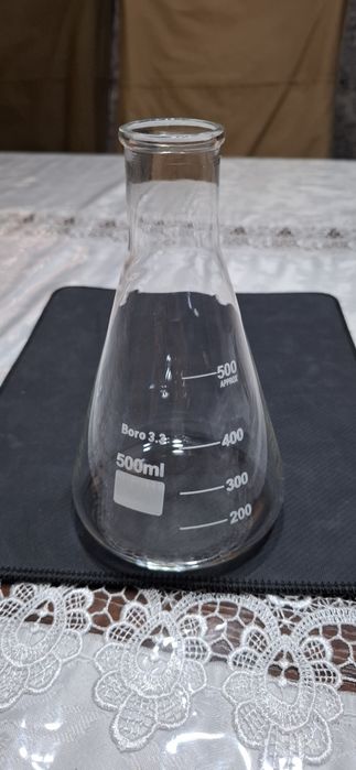 kolba kolba konicheskaya erlenmeyer kolb, laboratoriya kolbasi