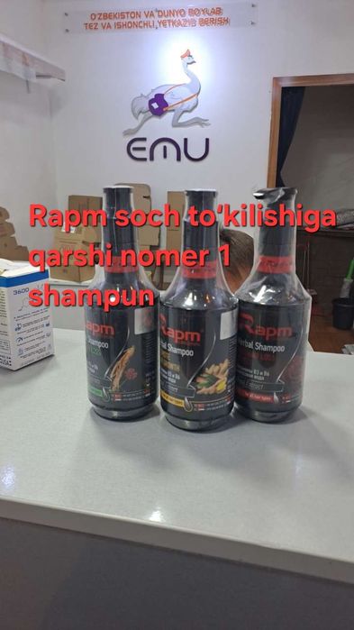 Rapm shampun soch toʻkilishini srazu tohtatadi sinalgan originali