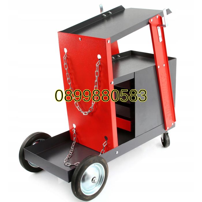 Количка за заваръчни апарати Mar-Pol M66612, с 4 чекмеджета