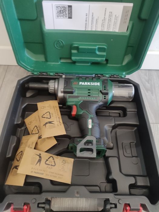 Pistol de nituri parkside pe baterie de 20 V  nituit popnituri