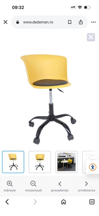 Scaun birou rotativ
