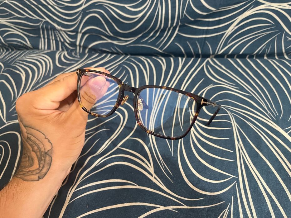 Ochelari Protecție Ecran Tom Ford TF5699-B 052 Dark Havana Blue Block