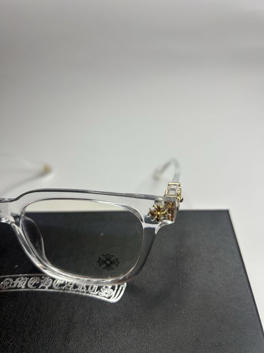 Ochelari Chrome Hearts Transparent & Gold