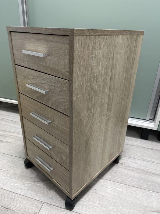 Comoda / dulap de birou cu roti si 5 sertare