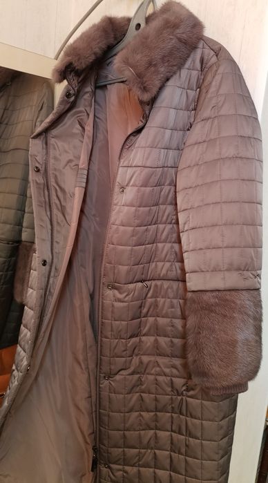Пальто стеганное зимнее