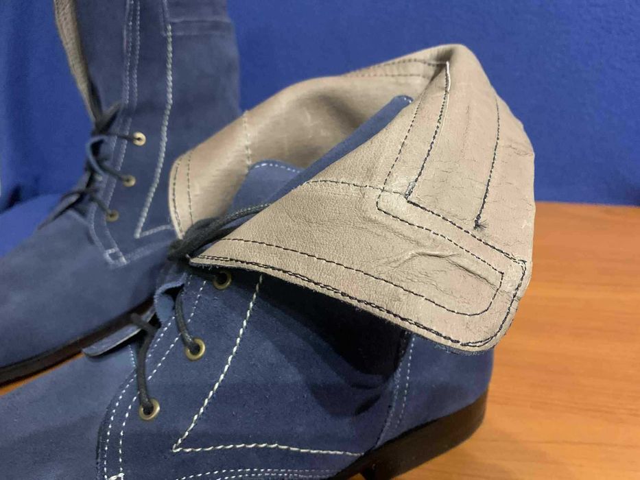 Обувки (Боти) от естествена кожа, унисекс, нови. 44 номер.