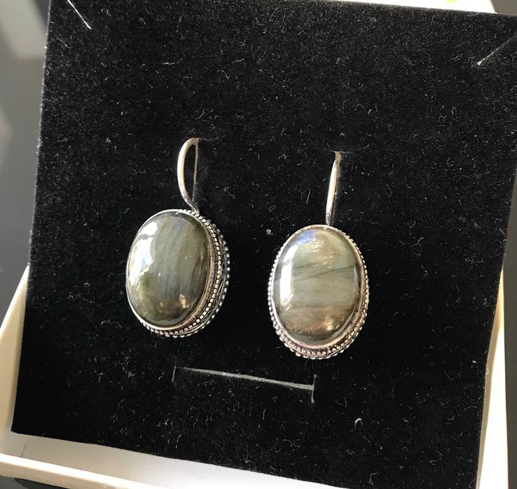 Cercei Argint 925 cu Pietre Semipretioase Labradorit