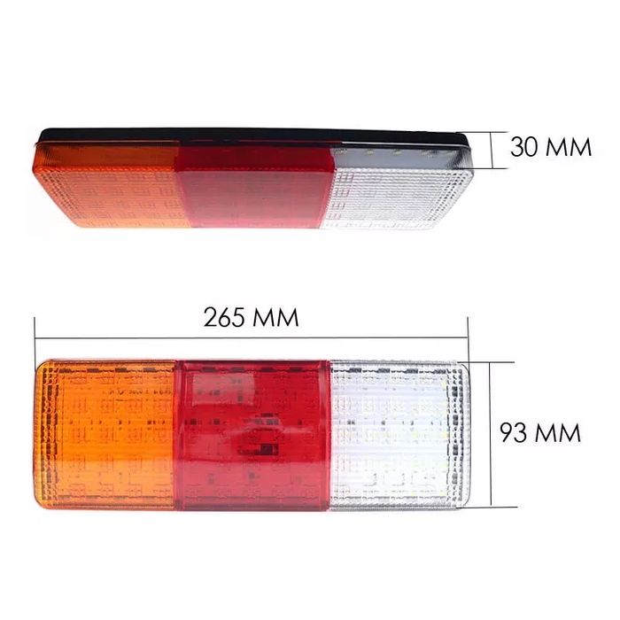 Комплект 2 Броя Диодни стопове за ремарке, Стопове за платформи, Диодн