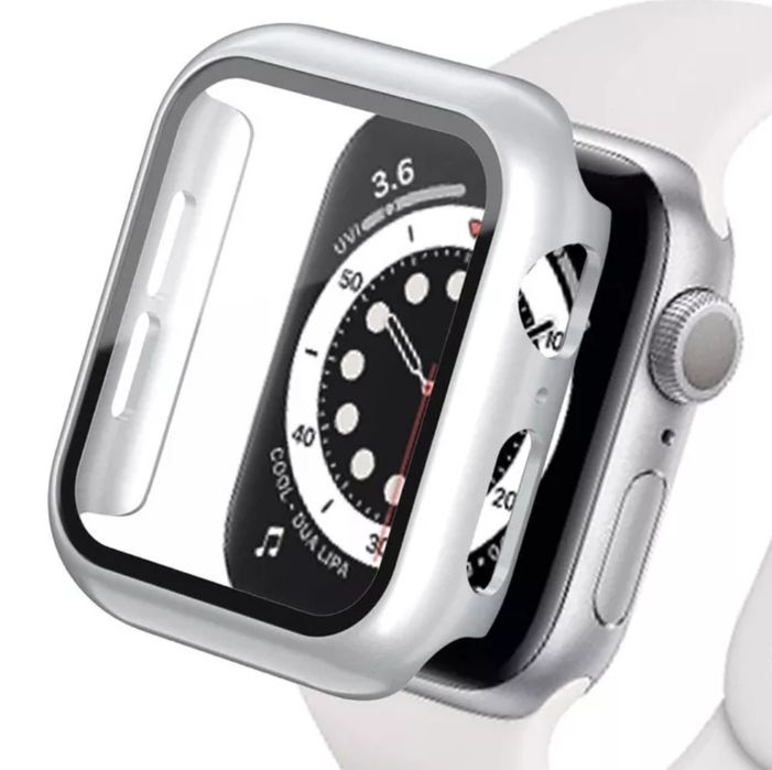 Кейс + Стъклен протектор за Apple Watch 10 9 / 8 / 7 45 41 / SE 44 40