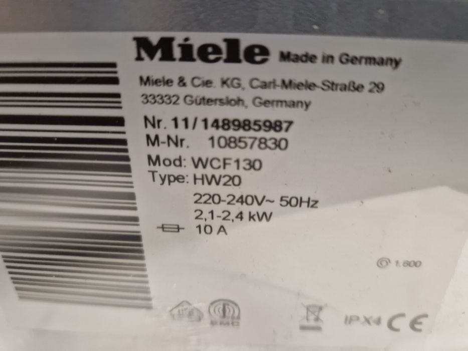 Пералня MIELE W1 8кг А +++