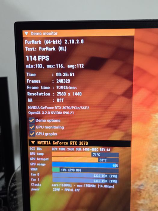 Gigabyte RTX3070 Eagle OC 8GB