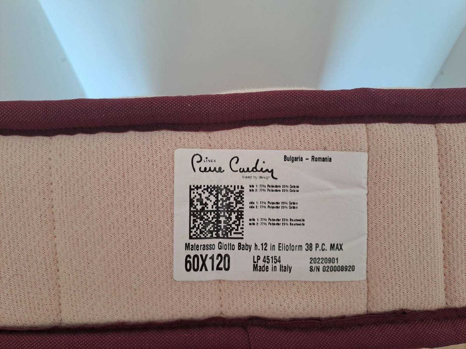 Детска дървена кошара Тони 120x60 с матрак Magniflex baby by Pierre Cardin 120x60x12