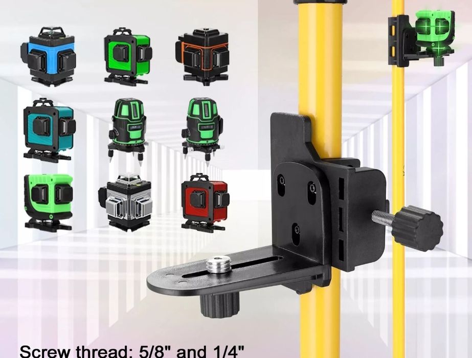 Телескопична подпора със стойка /прът за лазерен нивелир 280 см.