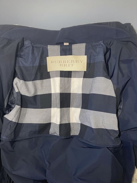 Burberry Brit куртка бомбер синяя оригинал S/M