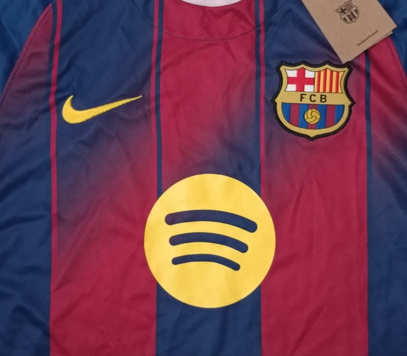Nike DRI-FIT FC Barcelona 2025/26 Home Jersey тениска S Найк Барселона спорт футбол фланелка
