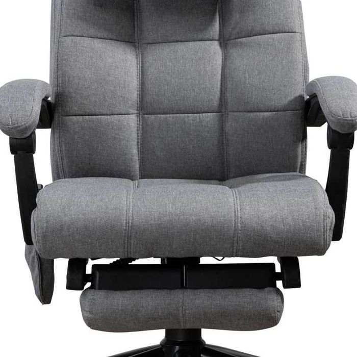 Офис стол Vinsetto с функция за масаж, ергономичен, 66x76x112-120 см