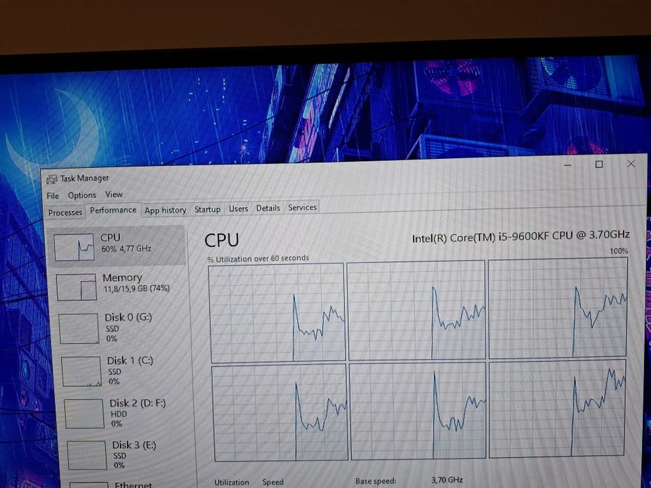 Vand kit pc carcasa +rami ddr4 +i5 9600kf+ ssd 128gb+plus placa baza