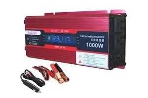 Инвертор преубразовател UKC с лед дисплей за кола 12-220v-2000вата