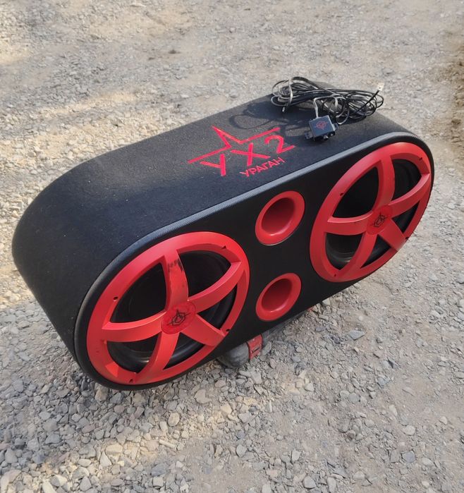 Сабвуфер Урал Хуракан 2х12 с регуляторам