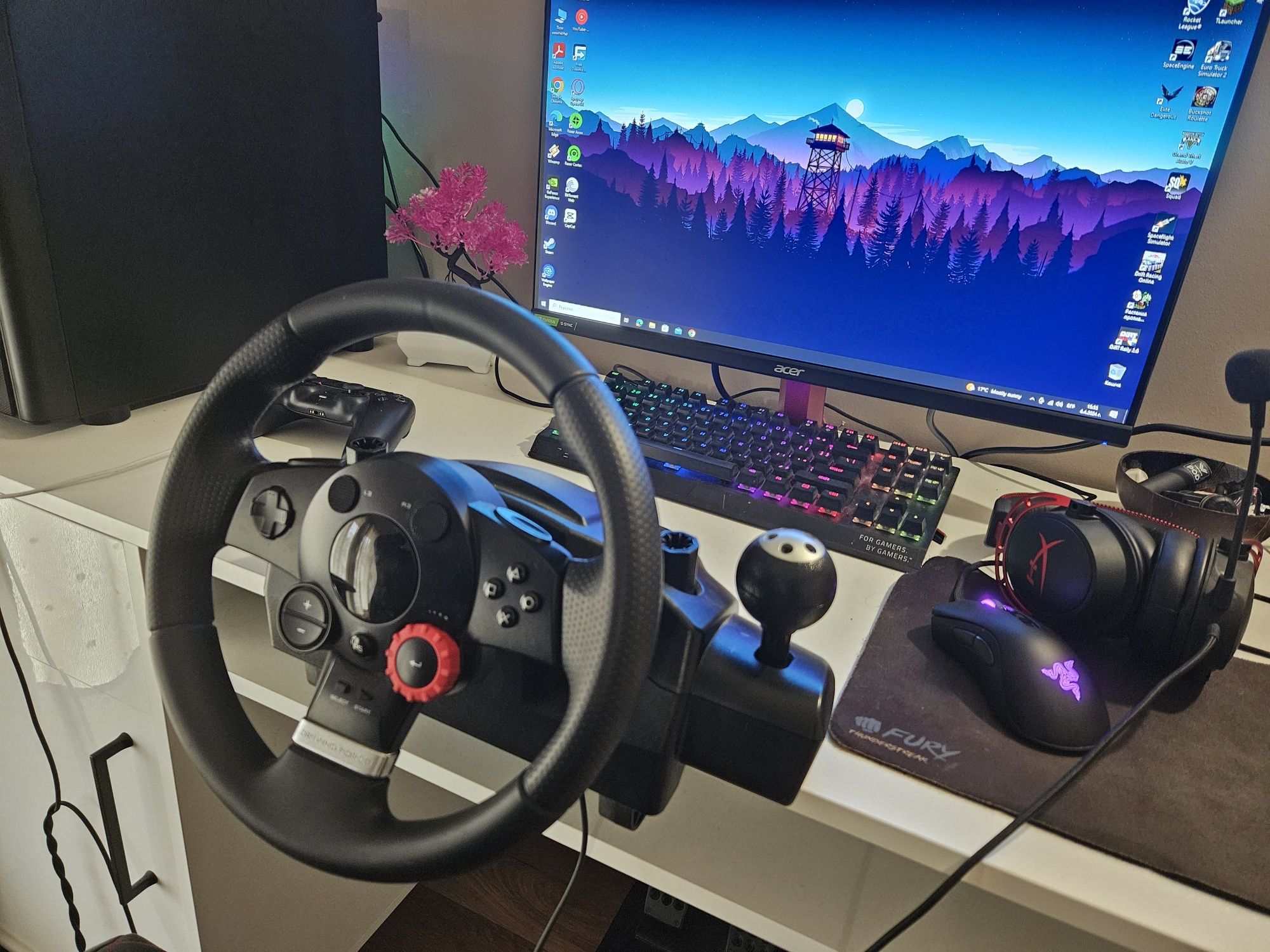 Logitech Driving Force GT с. Равда • OLX.bg