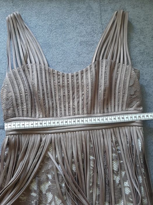 Rochie deosebită bej maro, marimea 36/38
