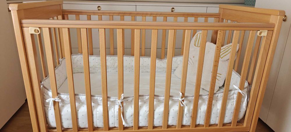 Patut co-sleeping Treppy 120x60 cu laterala culisanta
