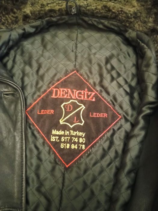 Плащ кожаный утеплённый