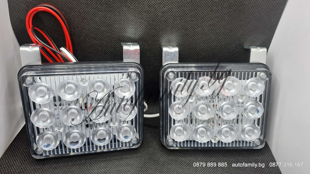 LED Мощни лампи 24W Линейка НСО СОТ син/червен за решетка Декоративи