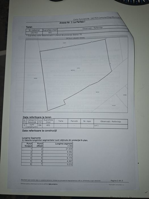 Teren intravilan 400mp  langa Faleza Dunarii