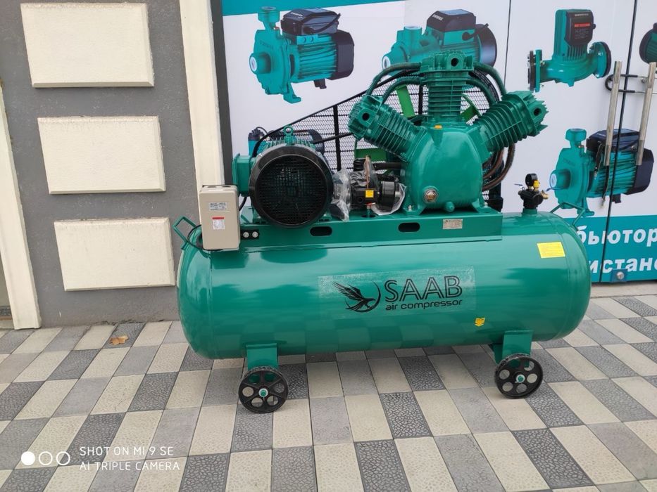 3095 воздушный компрессор 300Л ресивер SAAB kompressor KAFOLATLI