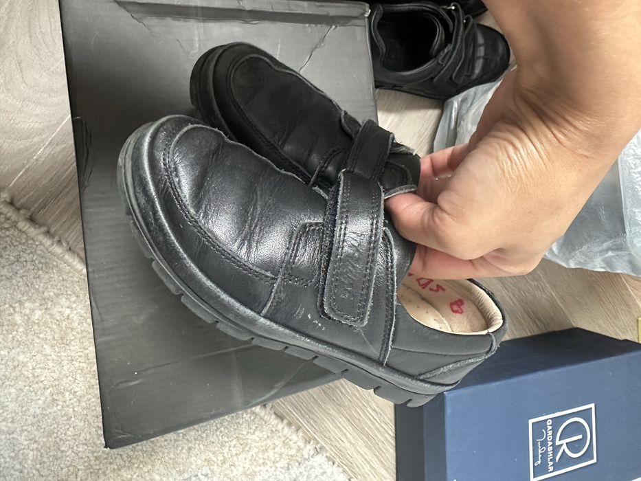 Туфли школьные кожанные