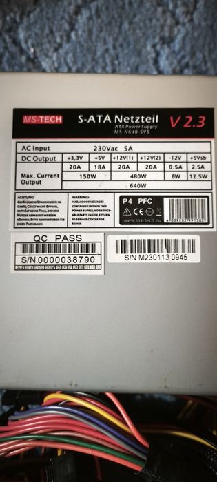 Vand sursa pc Active PFC 640W