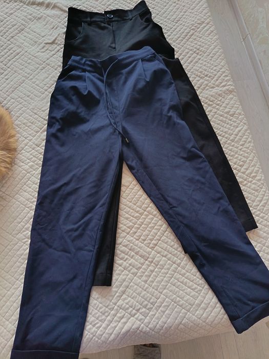 Брюки школьные синие и чёрные