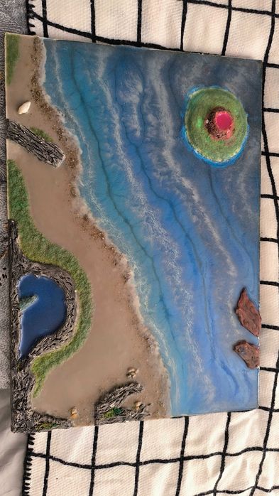 Картина море от епоксидна смола