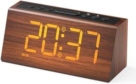 Нов Будилник с две аларми USB зареждане регулиране на звук за дом стая