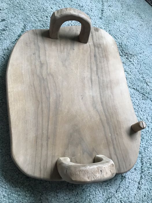 Френски стар поднос за мезета тава теракота Tallec