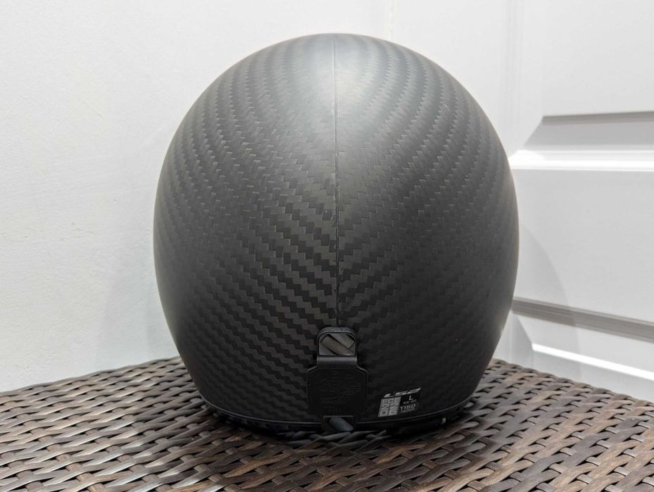 Casca moto chopper LS2 BOB Carbon, marime L -open face, ochelari soare