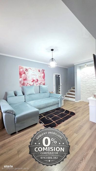 CASA P+1E mobilată și utilată, curte proprie 122 mp, zona Moara Grecil