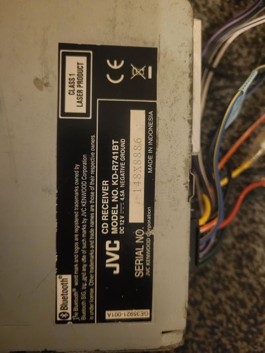 Jvc Bluetooth  radio за кола USB aux cd