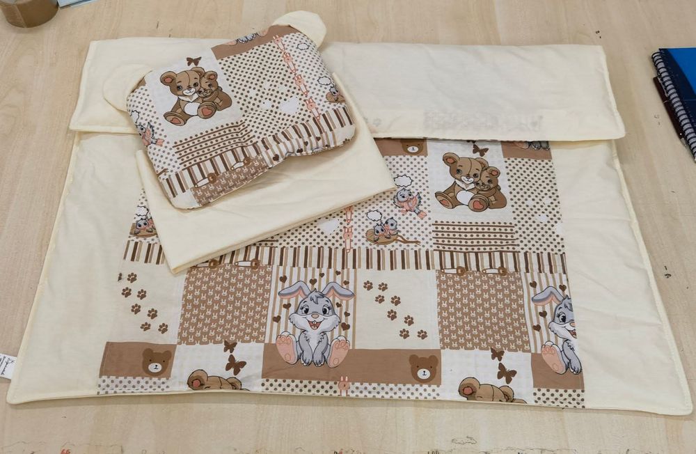 Комплект за количка 4 части летен с подложка непромокаема