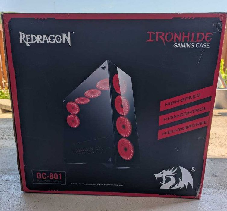 Carcasa Redragon Ironhide Black