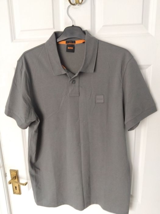 Поло риза Boss, сива, размер Л